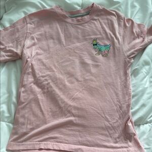 GOAT USA Pink Kids' T-Shirt with Colorful Dinosaur